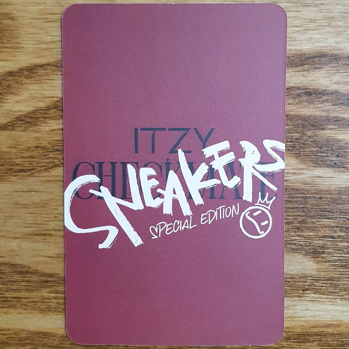 ITZY Checkmate Sneakers Kpop Photocards Purple Version 