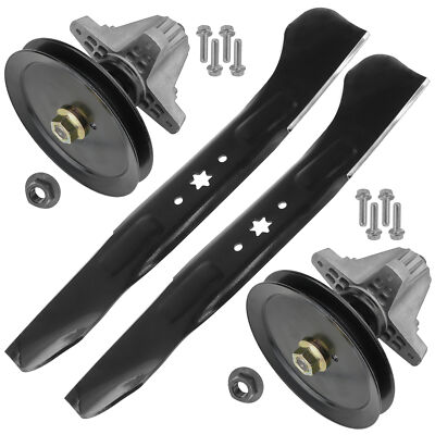 #ad #ad Spindle Assembly with Pulley Blade For Troy Bilt Mustang XP 46quot; Zero Turn Mower $76.99