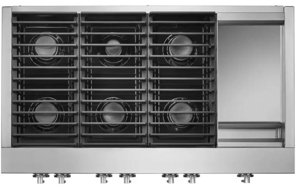 JennAir 48” Gas Rangetop - Serie Noir - 6 quemadores/plancha - ENVÍO A TODO EL PAÍS Foto 2 de 4