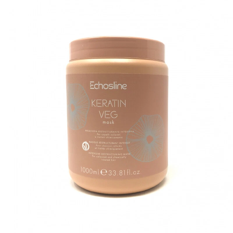 Maschera capelli colorati e trattati ECHOSLINE Keratin Veg Mask 1000ml