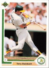 1991 Upper Deck Terry Steinbach Oakland Athletics #153
