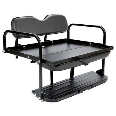 #ad For EZGO Marathon Pre 1994 Golf Cart Flip Folding Rear Back Seat Kit Black $267.75