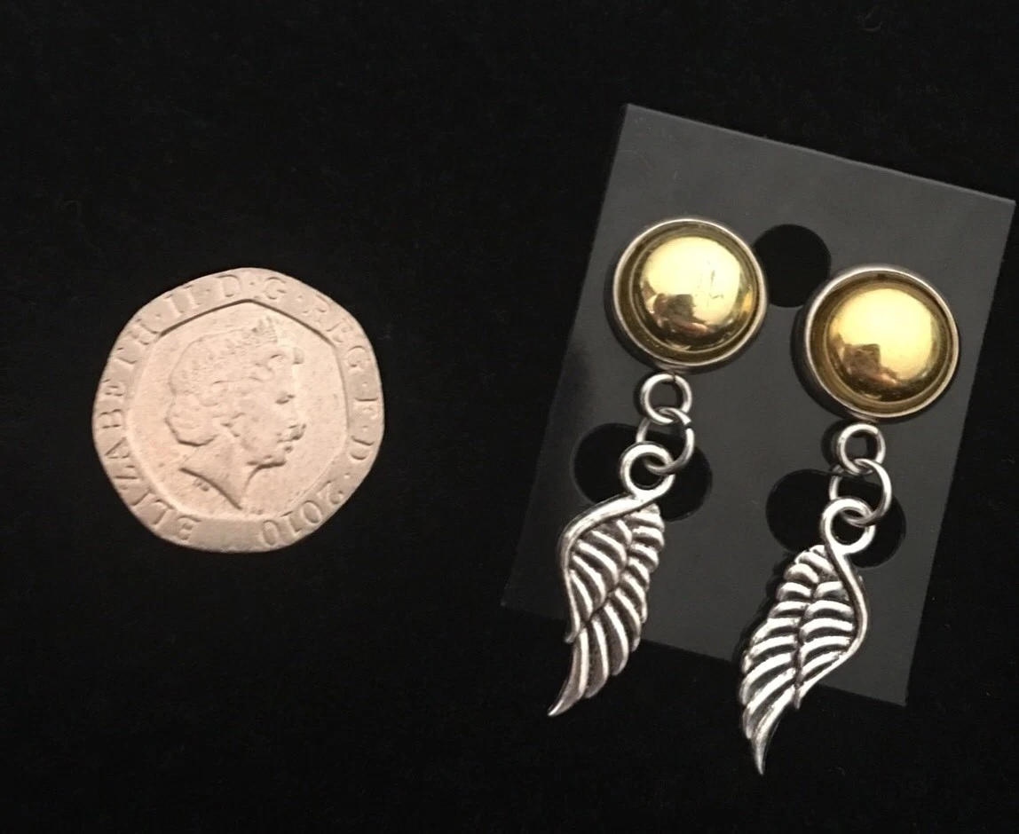Golden snitch deals stud earrings
