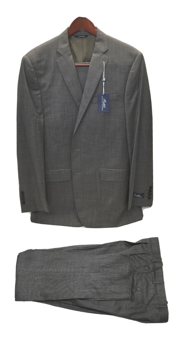 Ralph Lauren NERO21RZD968 Wool Natural Stretch Suit Brown 44Long