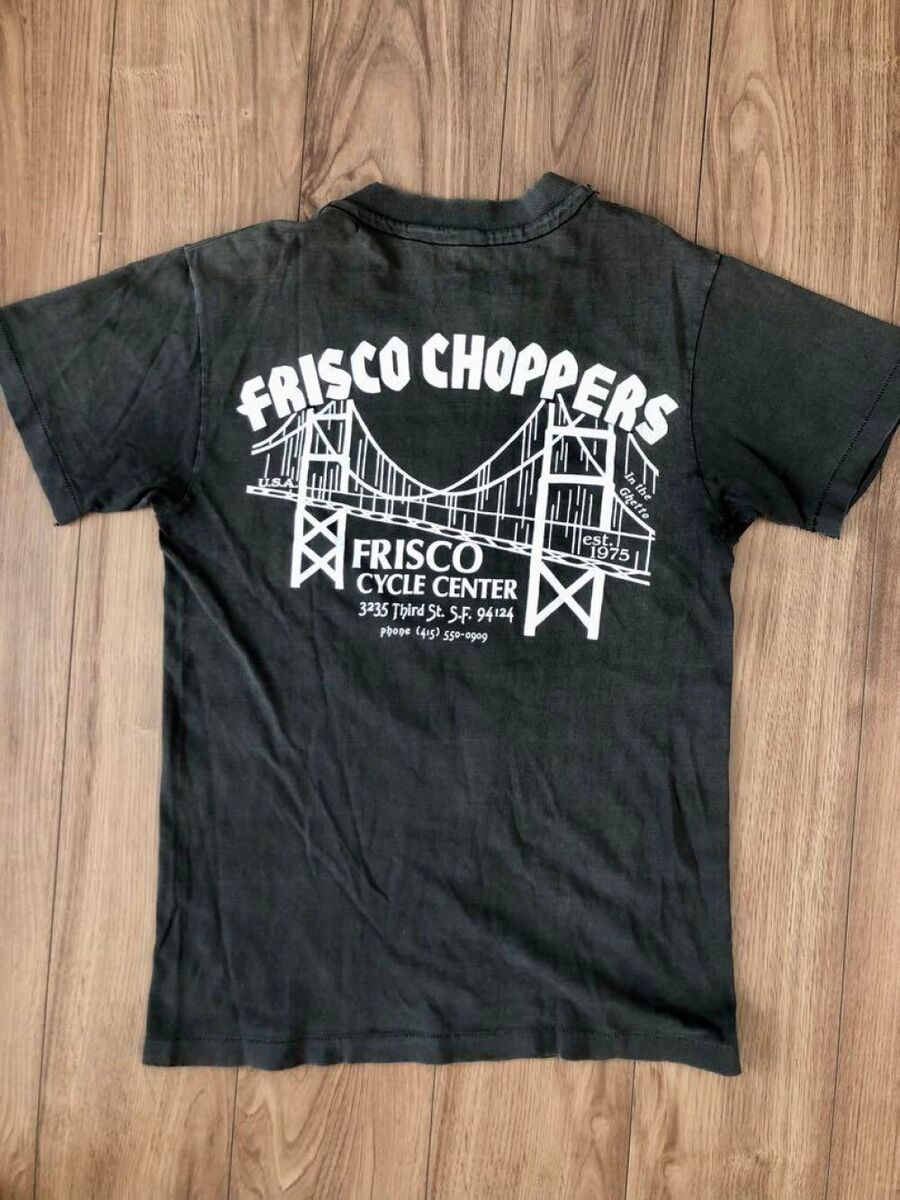 Vintage 90s FRISCO CHOPPERS T-shirt, Size M, Black Print Vintage 90s FRISCO CHOPPERS T-shirt, Size M, Black Print