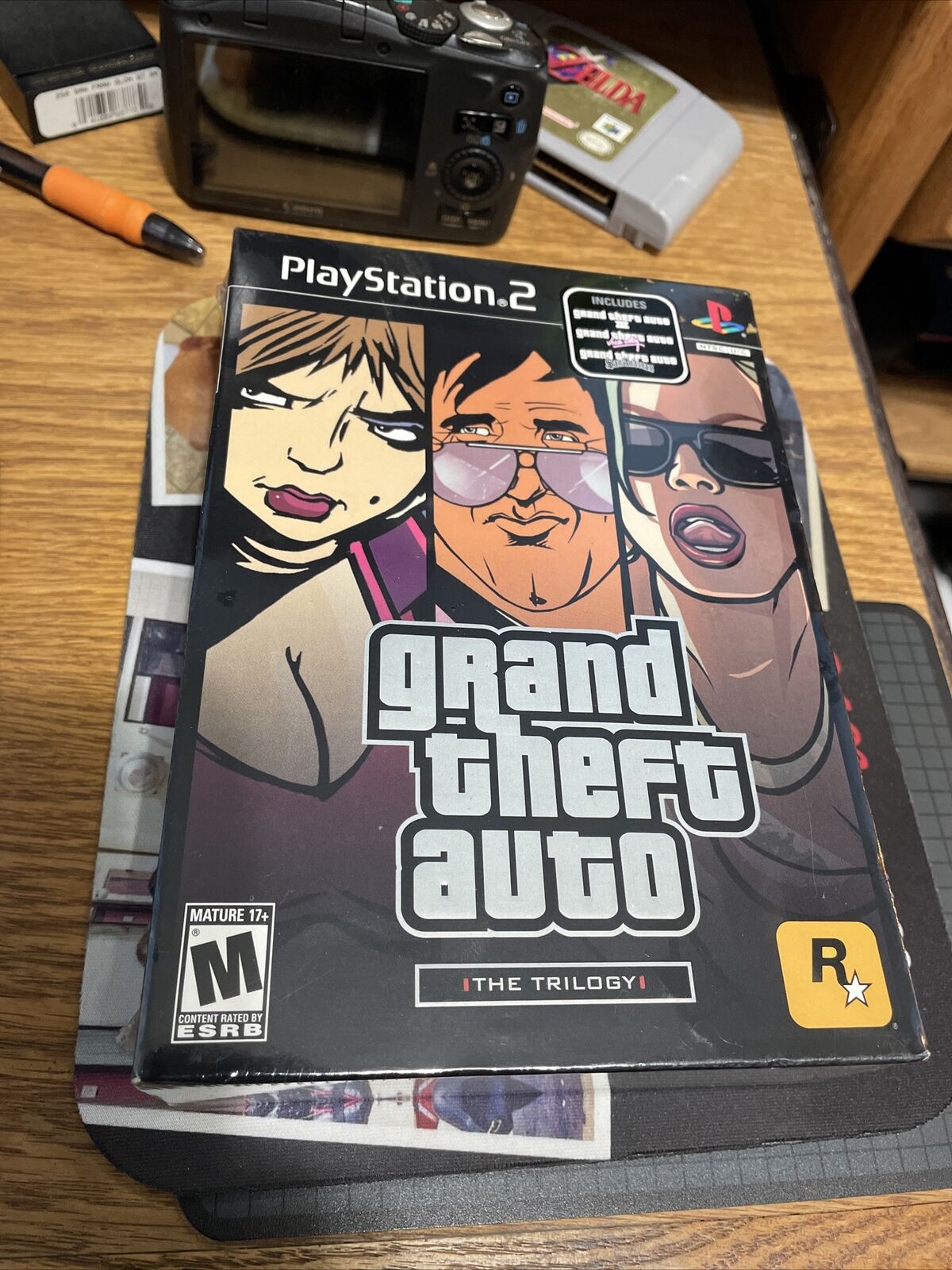 PlayStation 2 PS2 Grand Theft Auto Trilogy NEW Box GTA 3 III San Andreas  SEALED 710425371110