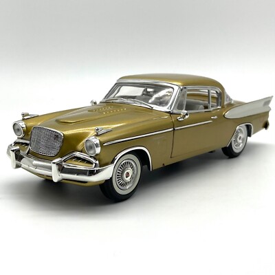 Anson 30384 Studebaker Baujahr 1957 Golden Howk Gold Sportwagen, 1:18, RV27