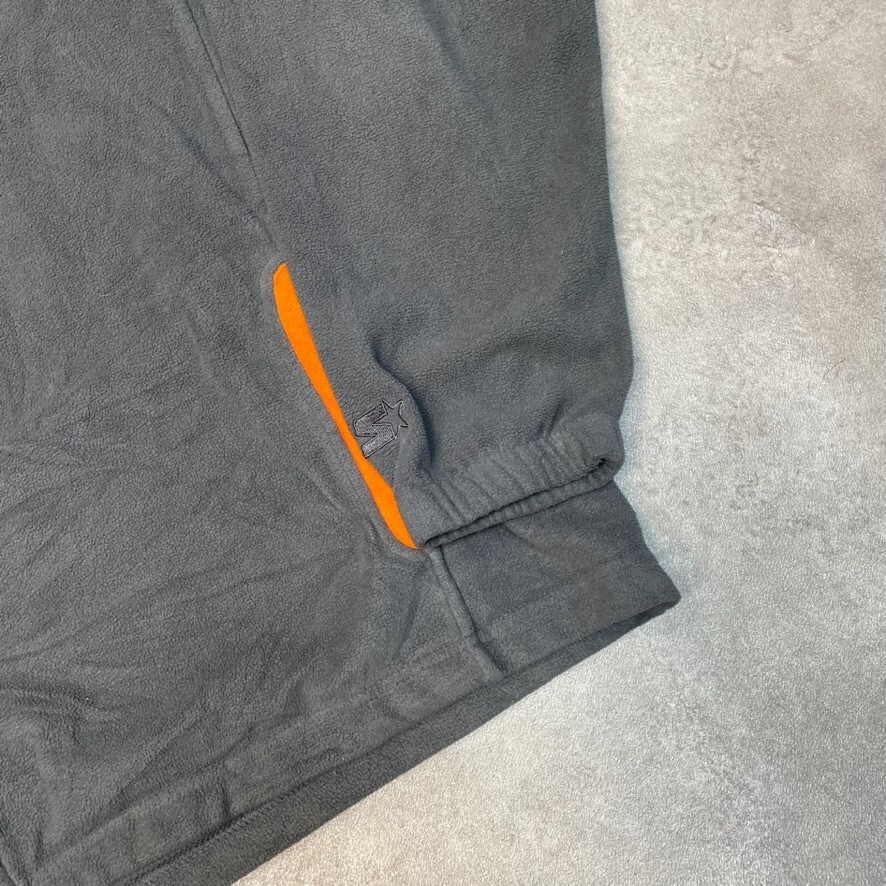 Starter Fleece Mens Vintage Y2K Full-Zip Training Jacket, Grey, Large image 7