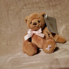 Dakin Susan G Komen Breast Cancer Stuffed Plush Mini Teddy Bear Ribbon Tag/176b