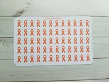 Leukemia, Orange Ribbon Awareness Planner Stickers- Perfect For Any Planner