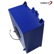 10 Gallon / 40L Fuel Cell Tank Aluminum Racing Drift W/ Level Sender Blue