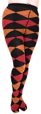 Adelphi Medium Size Microfibre Argyle Pattern Tights made in Italy