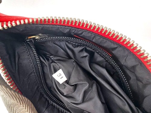 Prada Hobo Bag Vintage Rot Nylon - Bild 11 von 14