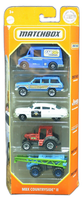 Mattel Matchbox GKJ02 Mbx Countryside 2 5Er Pack Neu Ovp Jeep Chrysler Traktor