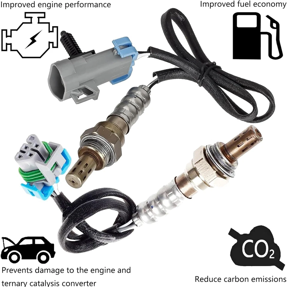 Sensor de oxígeno arriba+abajo 2 piezas para Chevrolet Colorado GMC Canyon 2007-2012 2,9 L 3,7 L Foto 4 de 4