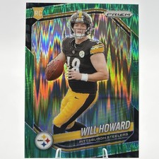 2025 Panini Prizm - Rookies Will Howard #367 Green Flash Prizm (RC) Steelers