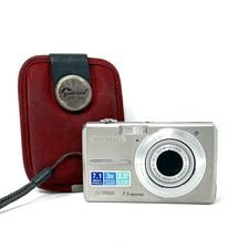 Olympus Digital Camera X-785 7.1MP Silver Tested & Working with Case