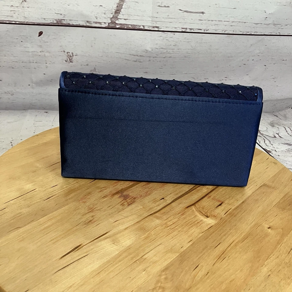 Bolso sin asas Adrianna Papell azul sigrid con cuentas noche correa para el hombro pequeña Foto 3 de 4