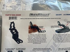 **New Blend Mount #BBE-2000R for Escort Radar Detectors**New
