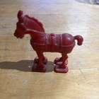 Vintage Marx Gravity Ramp Walker Walking Horse Plastic Toy All Red