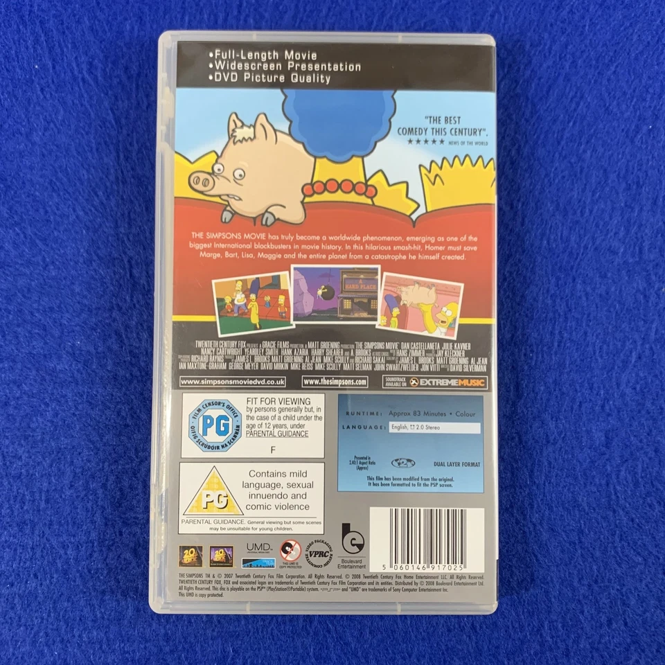 UMD video The SIMPSONS MOVIE Playstation Portable PSP REGION 2 PAL - Image 3 of 4