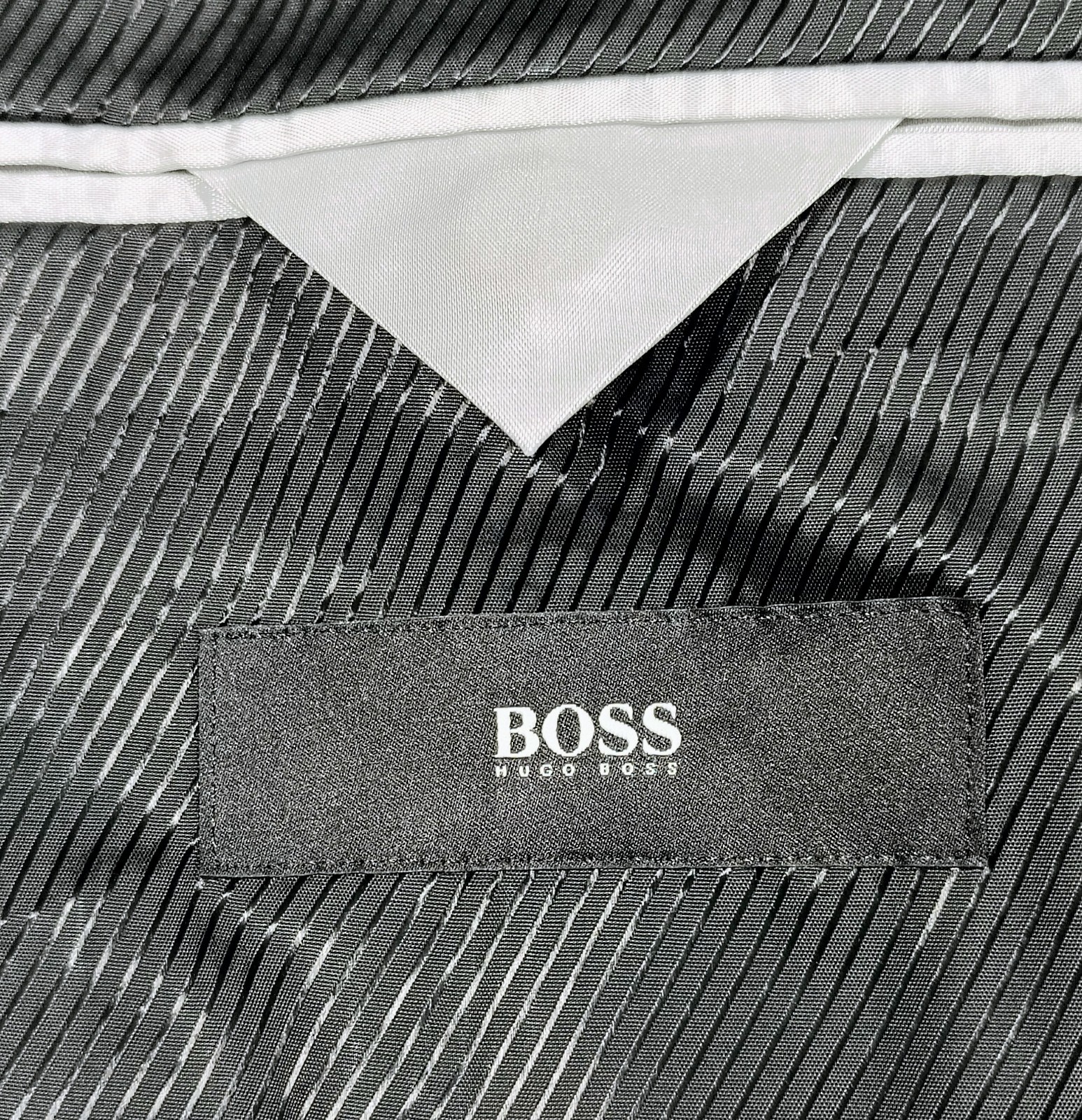 Hugo Boss Blazer Sporcoat Mens  Jacket 40R  Black Wool Guabello thumbnail 3