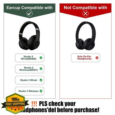 Beats Studio 3/2 Ear Cushions Titanium Protein Leather Kit