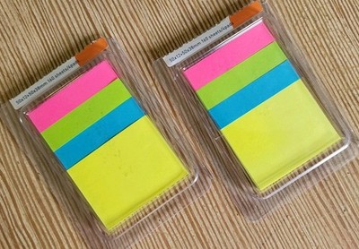 Haftnotizen   Pagemarker   Papier   Bunt   verschieden   NEU   2 Stück 