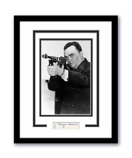 J. Edgar Hoover Autographed Signed 11x14 Framed Photo FBI Director Gun ACOA J. Edgar Hoover Autographed Signed 11x14 Framed Photo FBI Director Gun ACOA