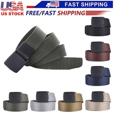 Men Casual Military Tactical Army Adjustable Quick Release Belts Pants Waistband