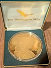 2000 Washington Mint Sacagawea 4oz .999 Fine Silver Gold Overlay Coin