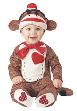 Way To Celebrate Sock Monkey infant Costume. NWT 6-12 months wal2