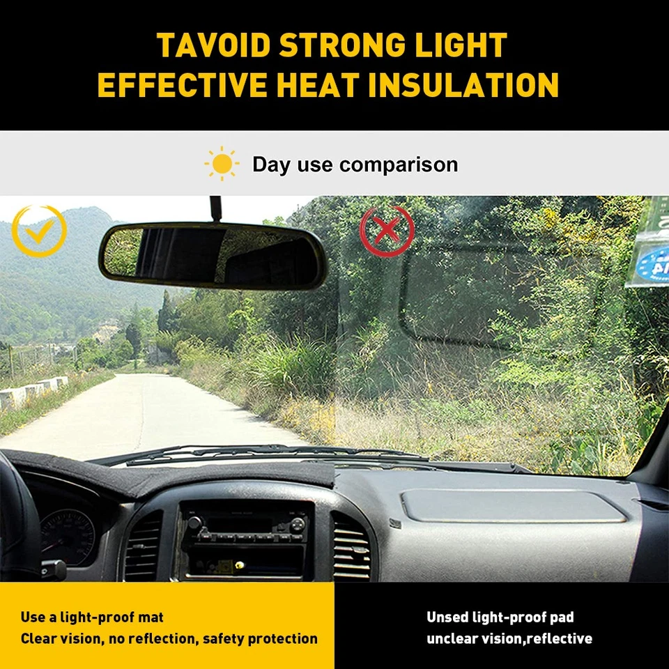 Dash Cover Mat Dashboard Pad for 2019-2021 Chevy Silverado 1500 2500 GMC Sierra - Image 4 of 4