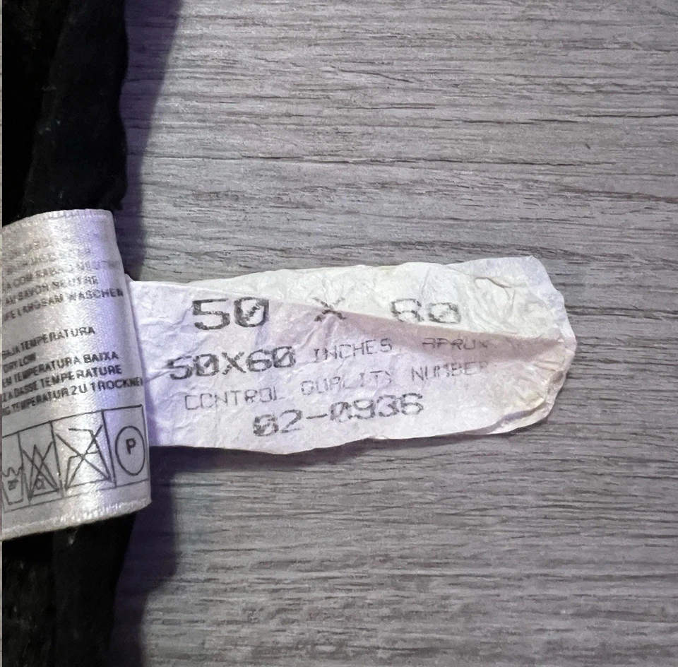 Manta de bebé vintage Novatex 50 X 60 gato gatito hilo polar púrpura rojo negro Foto 4 de 4