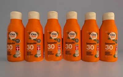 Cien 6 Flaschen a 250 ml Sonnenmilch LSF 30 Hoch Vegan Ohne Mikroplastik