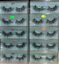 10 pair Extra Large 3D Full False eyelashes Drag Queen Cross Dresser Dancer 01