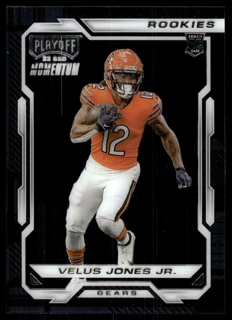 Velus Jones Jr. Panini Chronicles Playoff Momentum Rookies #PMR27 Base