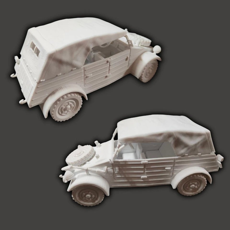 Kubelwagen Ww2 scale 1:16 Models Kits military vehicles DIY - Image 4 of 4