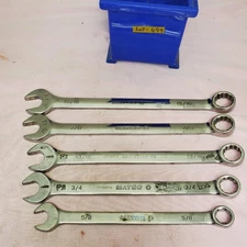 Lot of 5 Matco Combination Wrench Set LOT-494