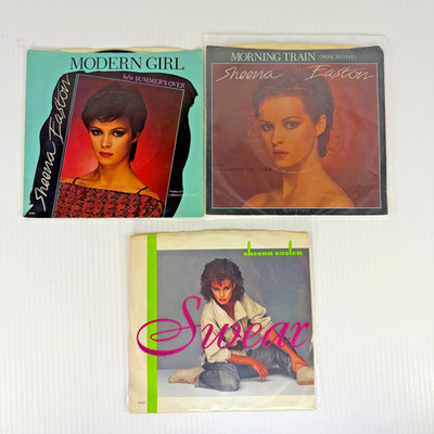 Sheena Easton Set Of 3 Vinyl 45 Record Modern Girl Morning Train (9 To 5) Swear