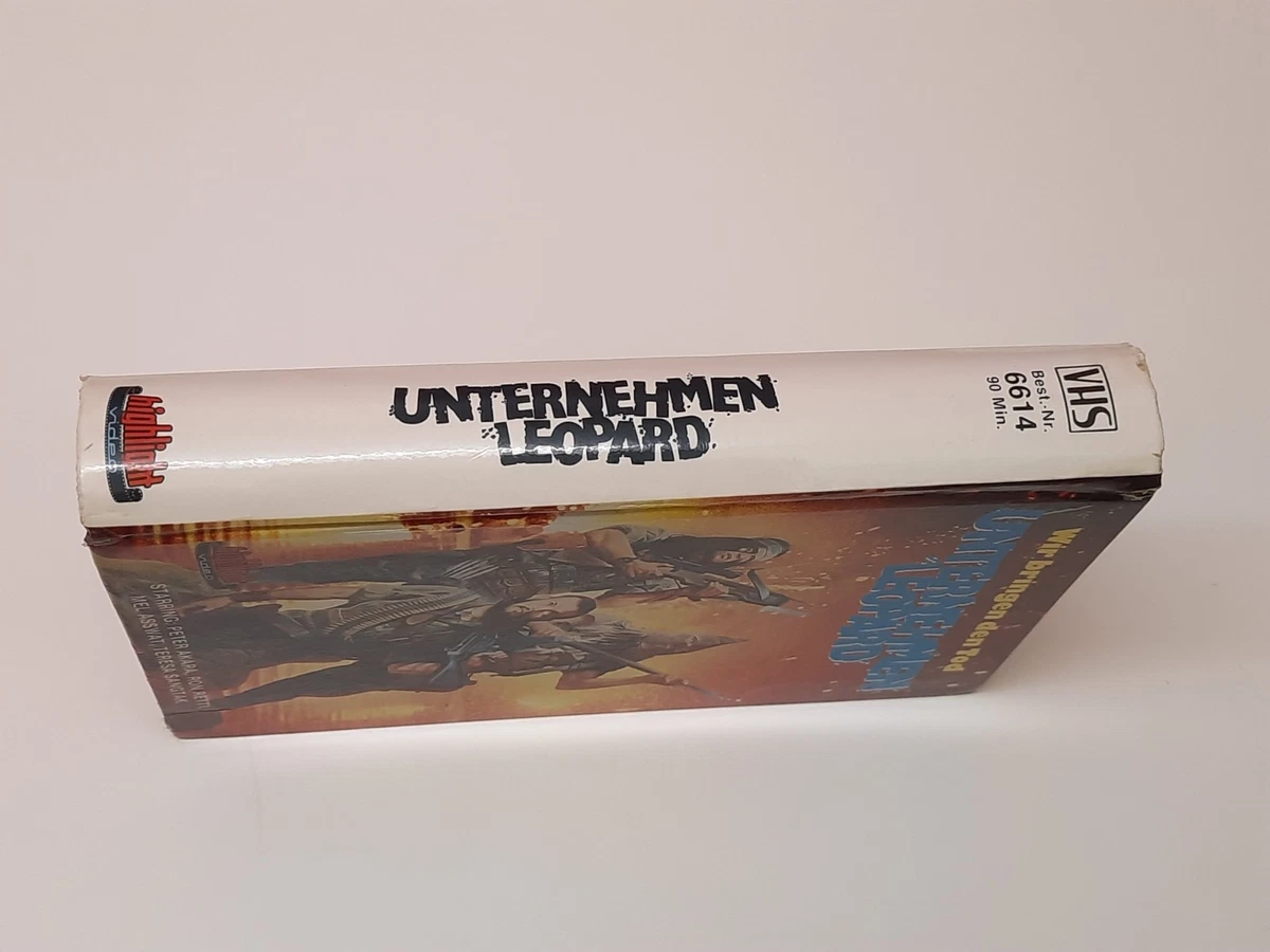 Unternehmen Leopard 1986 Uncut VHS German PAL Video Hartbox Soldier Warriors