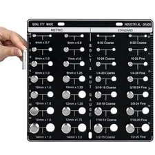 Thread Checker 28 Nut and Bolt Thread Checker Bolt and Nut Identifier Gauge w...