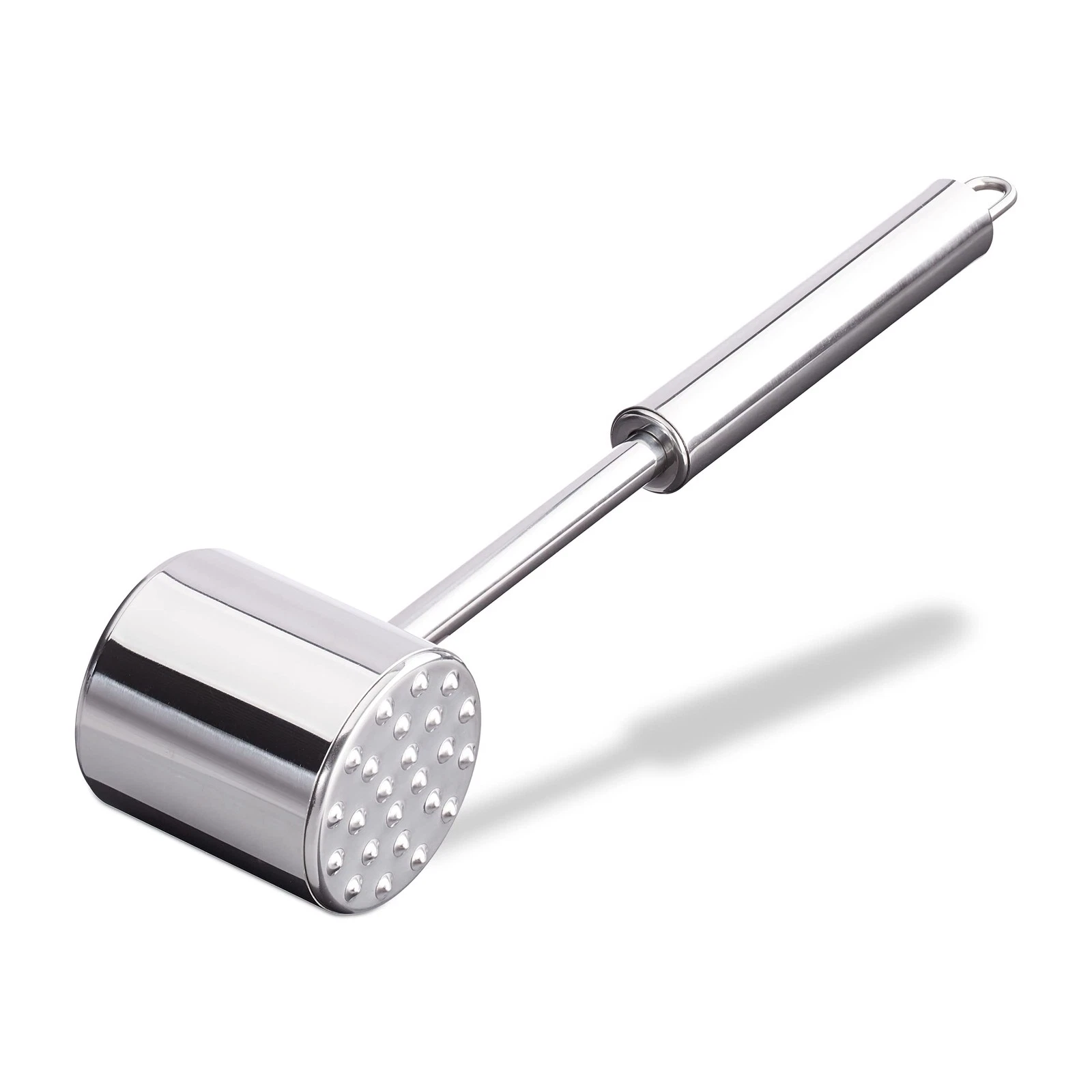 Relaxdays Professional Double-Sided Stainless Steel Meat Tenderiser, 28cm Long,