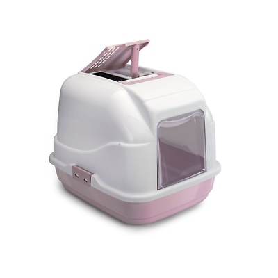 Cat Toilet Cat WC Hooded Toilet Filter Closed XXL Jumbo Pink
