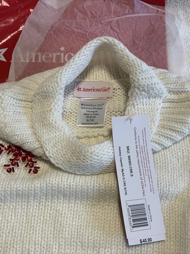 American Girl - GIRLS HOLIDAY CAPELET SNOWFLAKE CAPE/PONCHO SIZE S(7/8) - NWT - Picture 6 of 7