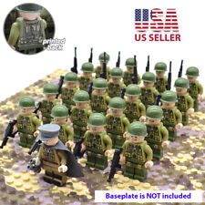 *US SELLER* 21pcs WW2 Custom Military Soldiers Minifigures US Army Weapons