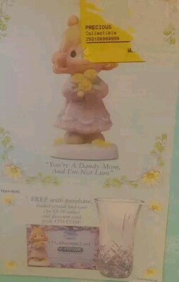 2000 Precious Moments ''You're A Dandy Mom, And I'm Not Lion'' Figurine 795232V