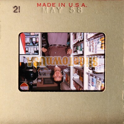 Vtg 1958 Photo Slide Store Interior Pharmacy Drug Store X3R085 | eBay