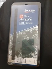 JACK RICHESON 400123 JACKSON ARTIST SOFT PASTEL 12 PIECE BLACK