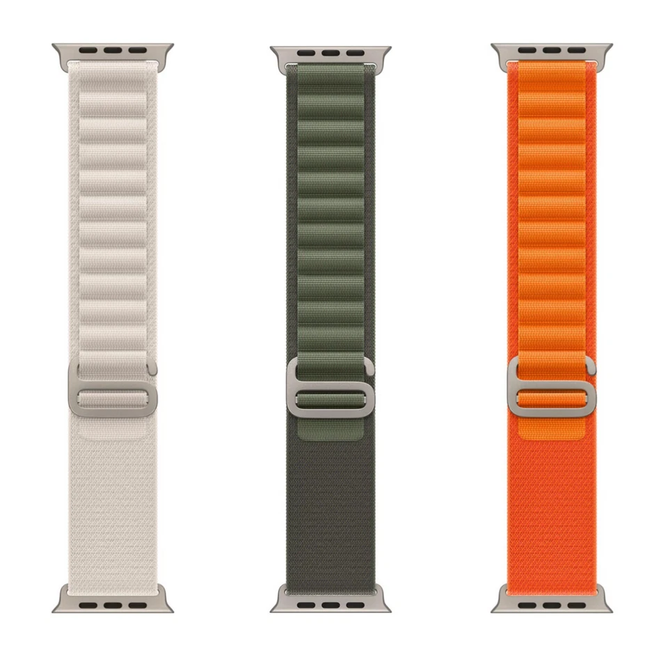 Genuine Apple Watch Ultra Alpine Loop Band 49mm 46mm 45mm - Natural Titanium - Image 3 of 4